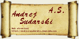 Andrej Sudarski vizit kartica